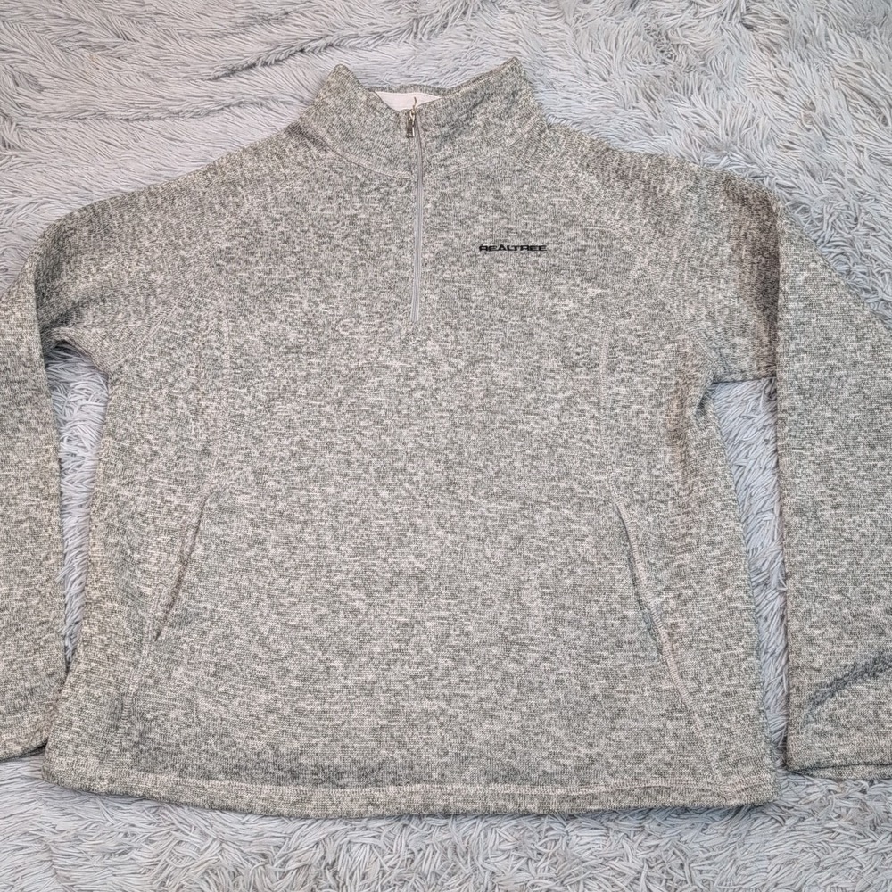 Realtree Sweatshirt Womens 1X Fleece Pockets Half Zip Soft Comfort Outdoors